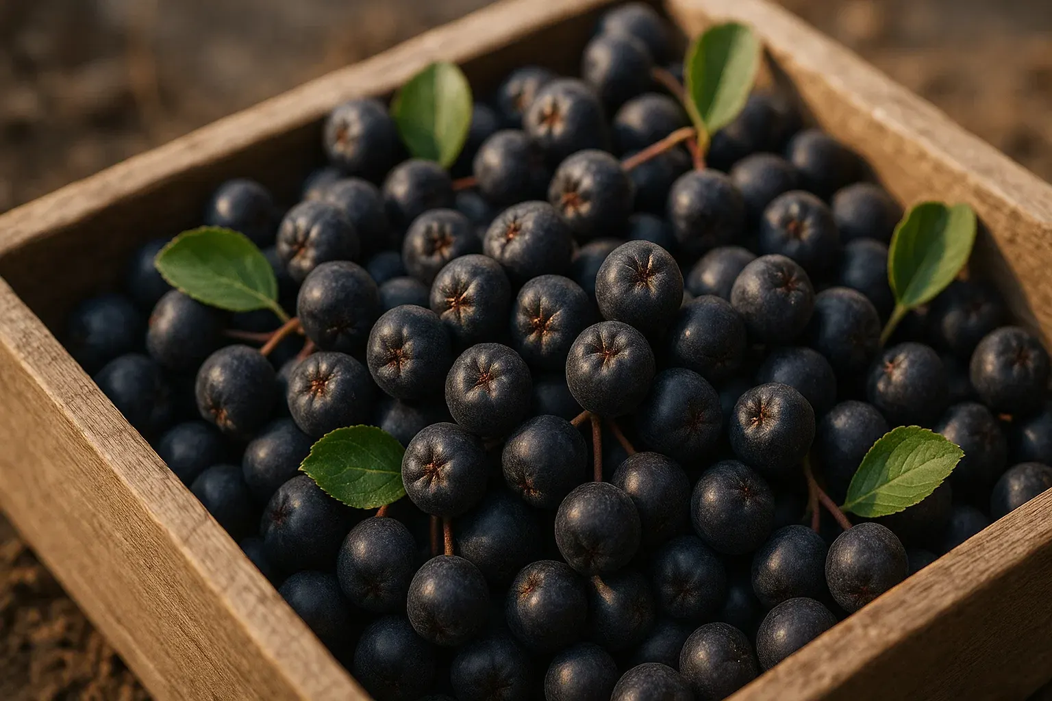 Frische Aroniabeeren aus deutscher Ernte