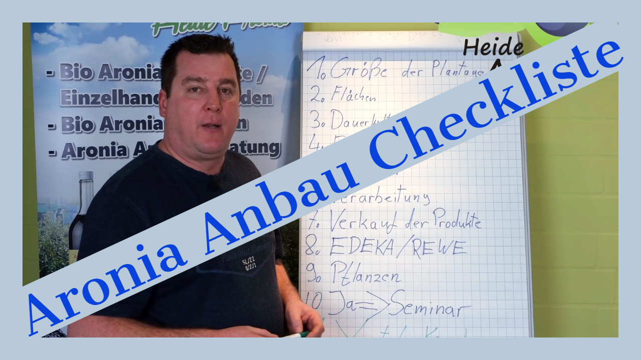 Aronia Anbau Checkliste