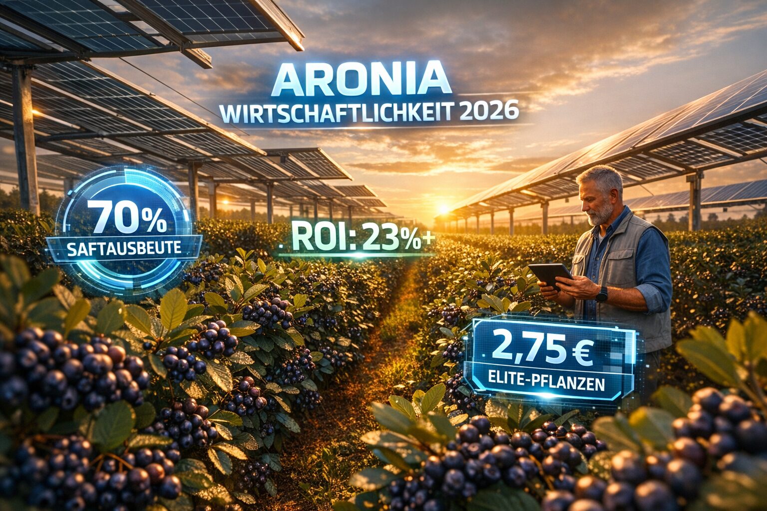 Aronia Wirtschaftlichkeit 2026 Infografik Lars Grossmann